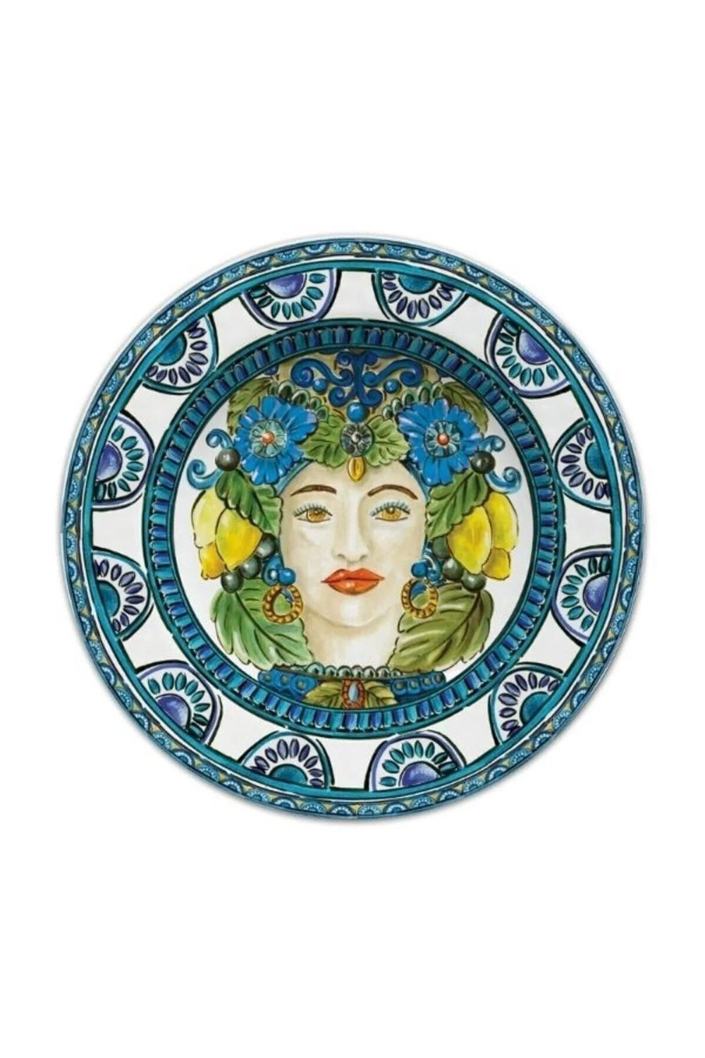 SICILY YEMEK TABAĞI MAVİ 28 CM
