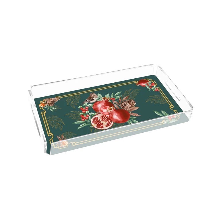 Sivella  Pomegranate Green 40x20 Pleksi Tepsi