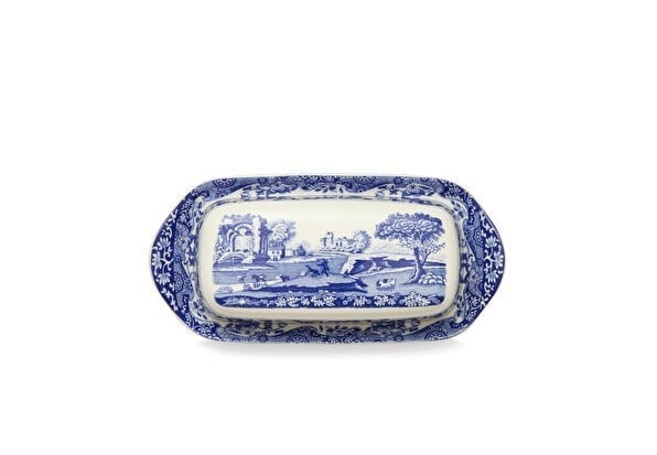 Spode Blue Italian Tereyağlık