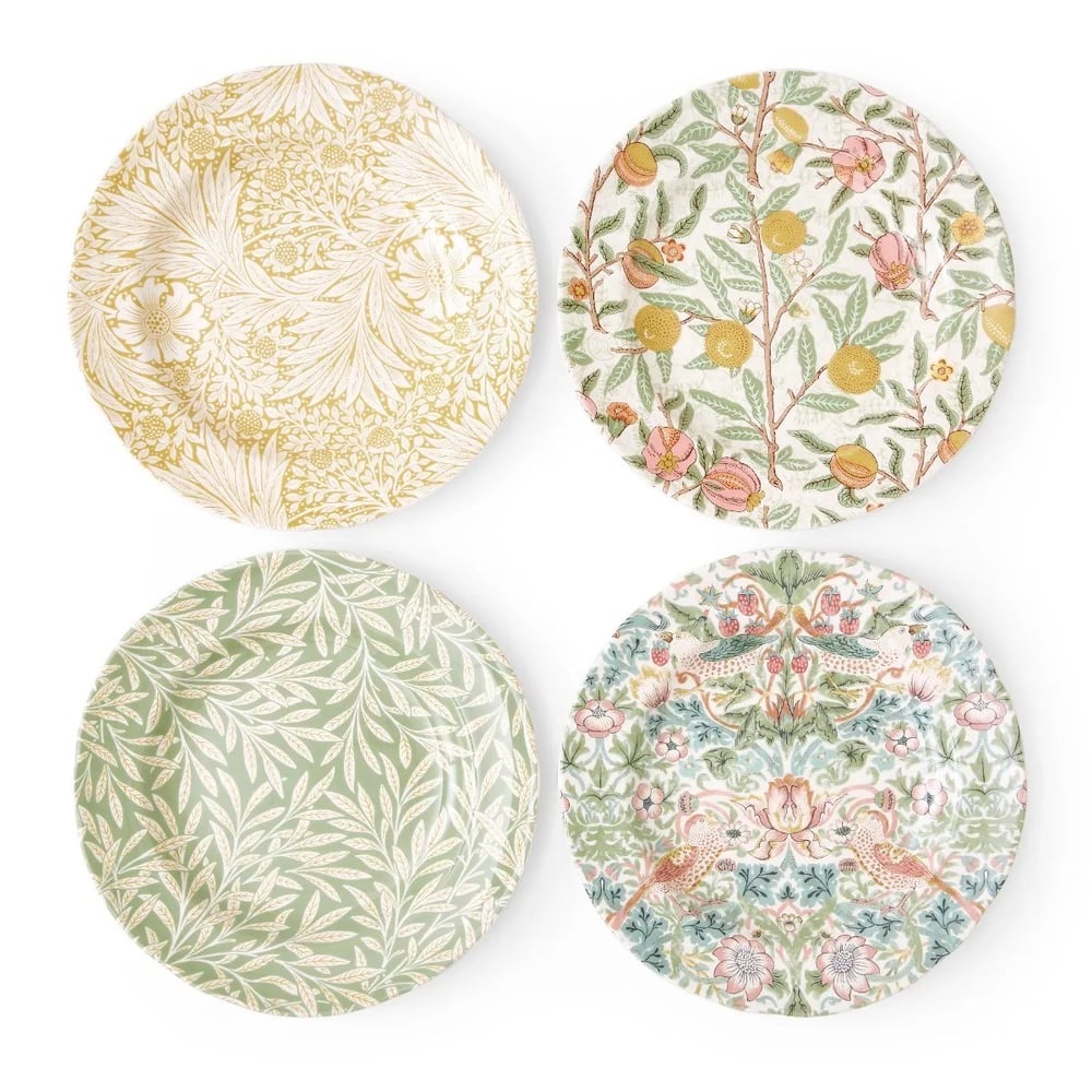 Spode Morris & Co 4 lü 24 cm Servis Tb Seti Asorti