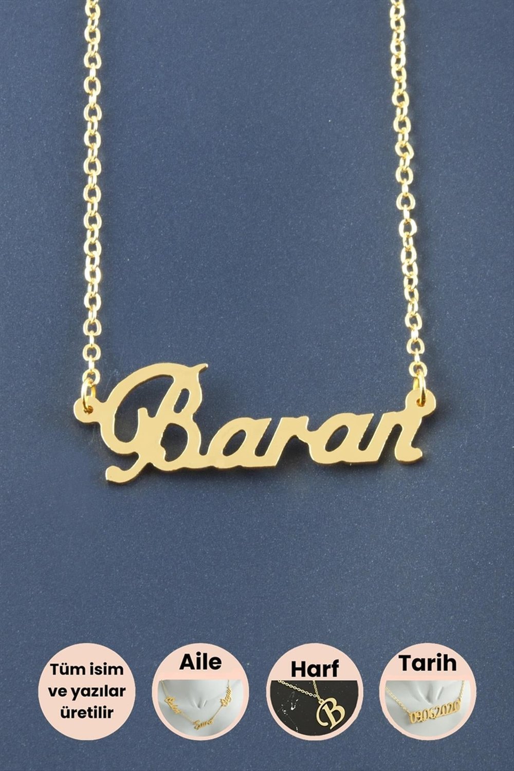 Baran İsimli Kolye