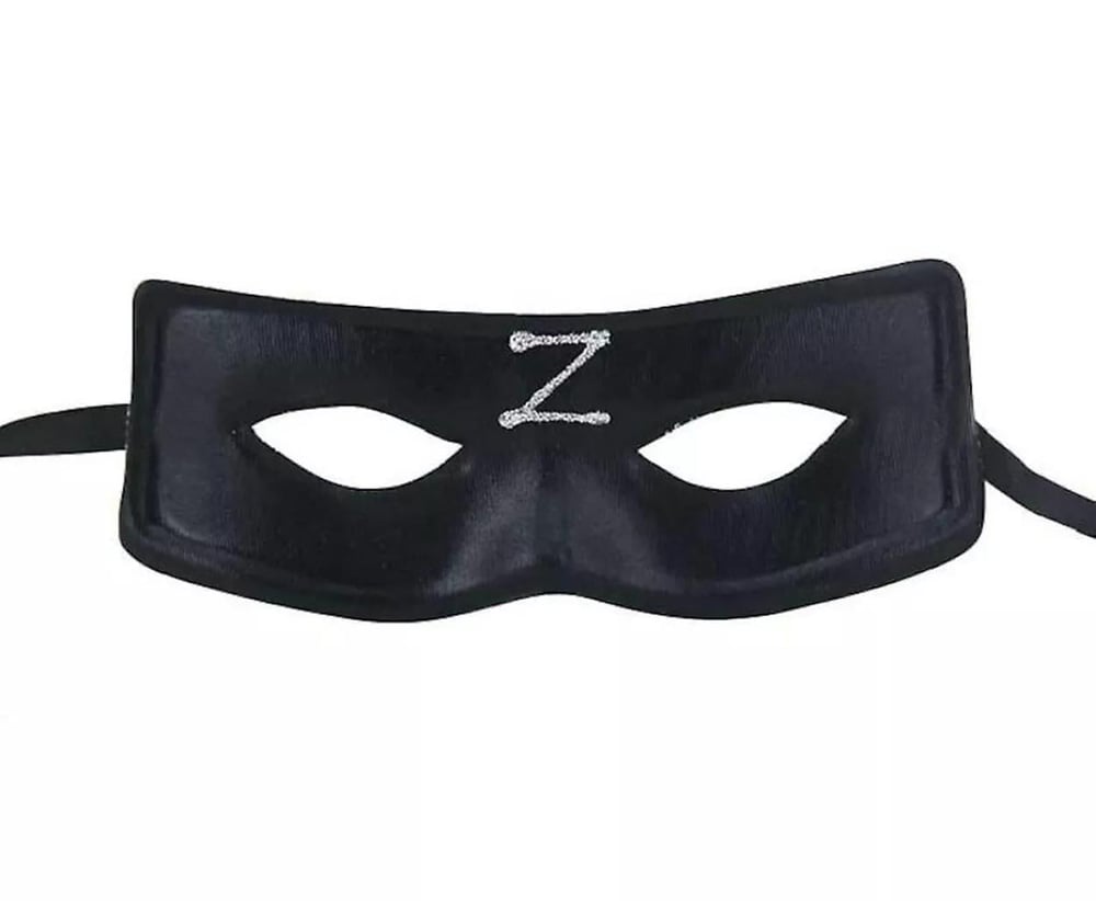 Zorro Maskesi Z Baskılı Lastikli