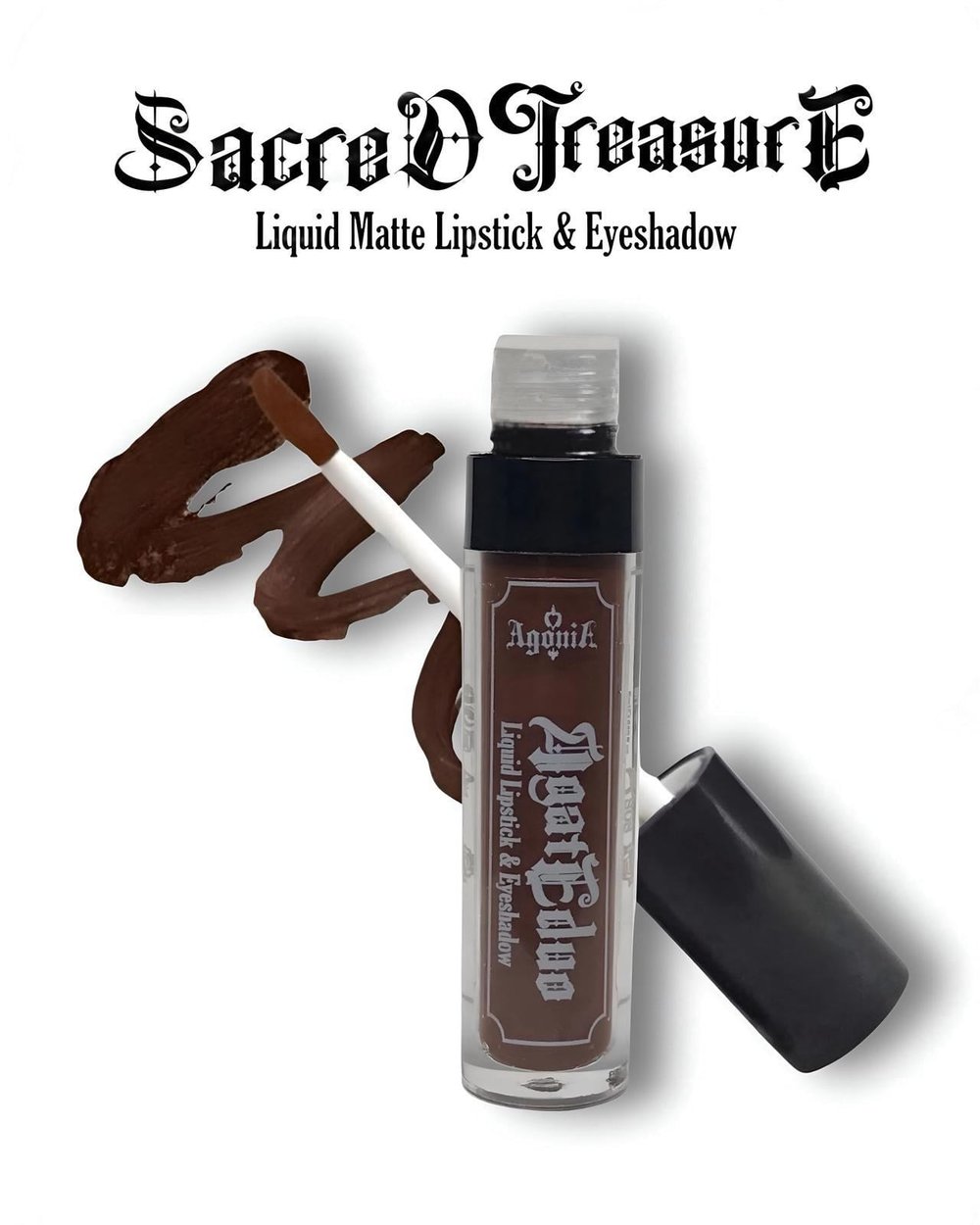 AgateDuo Kahverengi Likit Mat Ruj & Far 6ml