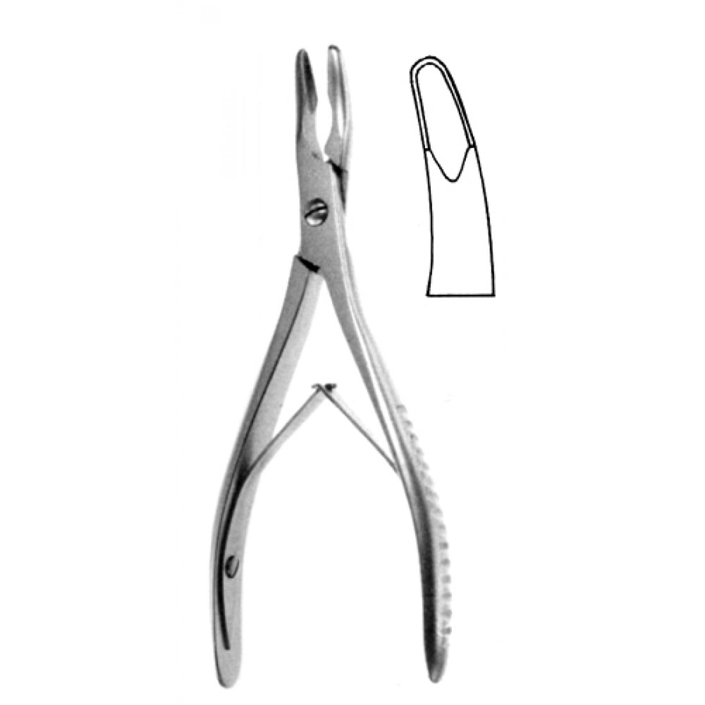 28.1220.01 Luer Kemik Ronjuru Hafif Eğri  5mm, 15cm