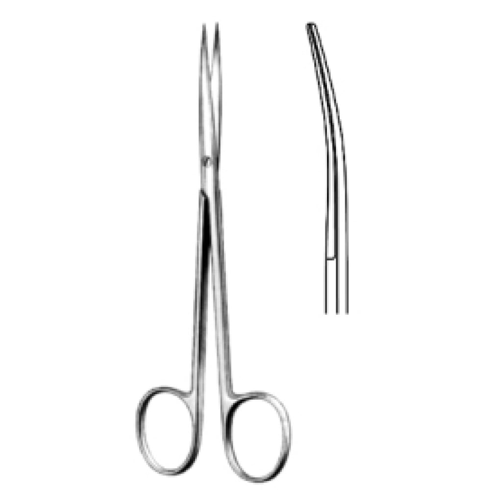10.0353.14 Metzenbaum İnce Makas Eğri Keskin/Keskin 14.5cm