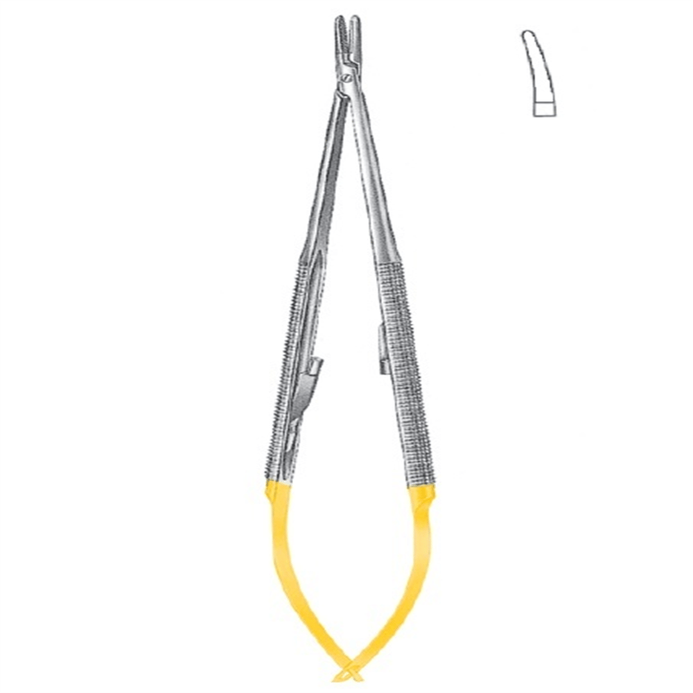 21.5991.21 Castroviejo Mikro Portegü Eğri 21cm TC 