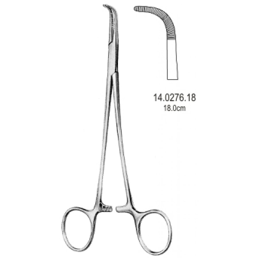 14.0276.18 Adson Baby Hemostatik Forseps Eğri 18cm
