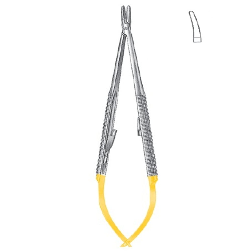 21.5991.23 Castroviejo Mikro Portegü Eğri 23cm TC 