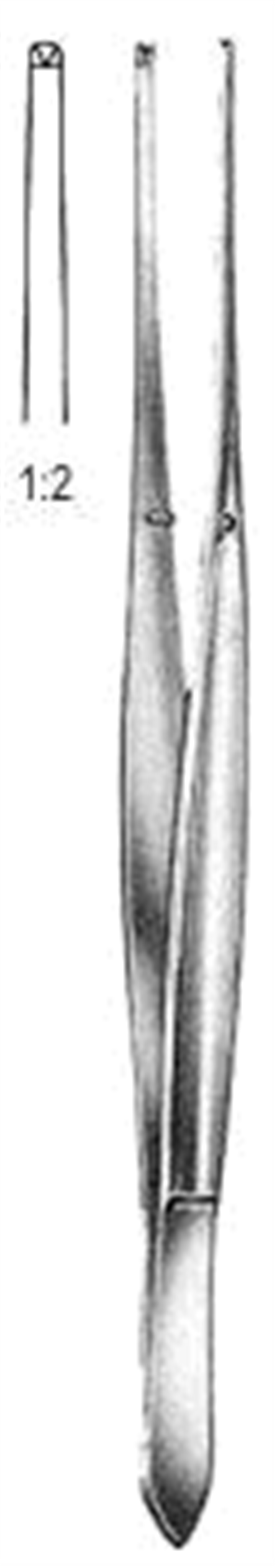 12.0222.17 Cushing Forseps 1x2T, 17.5cm