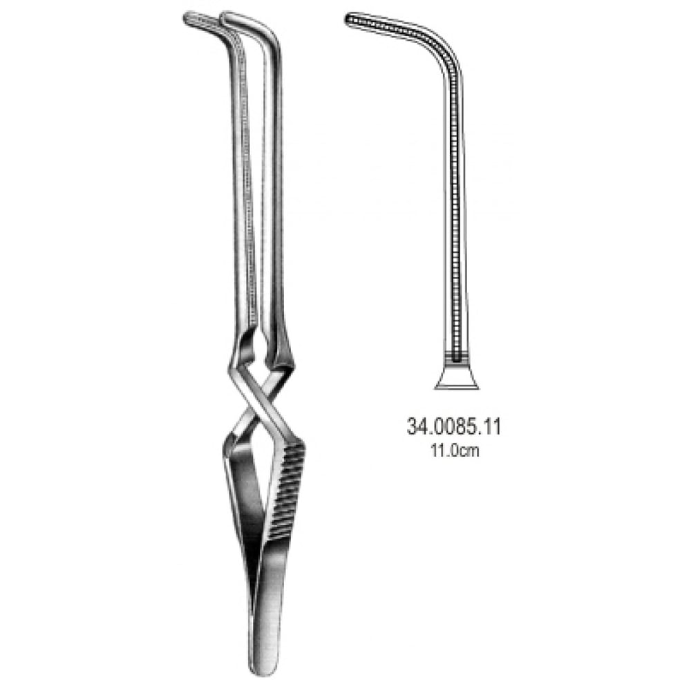 34.0085.11 Gregory Hafif Atravmatik Buldog Klemp Açılı 11cm