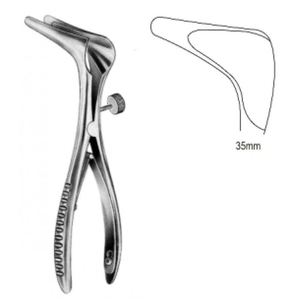 46.0072.35 Cottle Burun Spekulumu Yan Vidalı 35mm 14cm