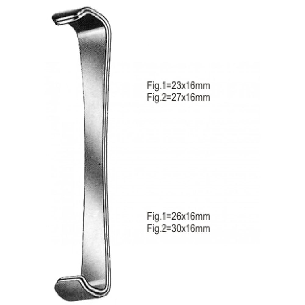 18.0012.00 Farabeuf Ekartör Çift Taraflı set/2, 15cm