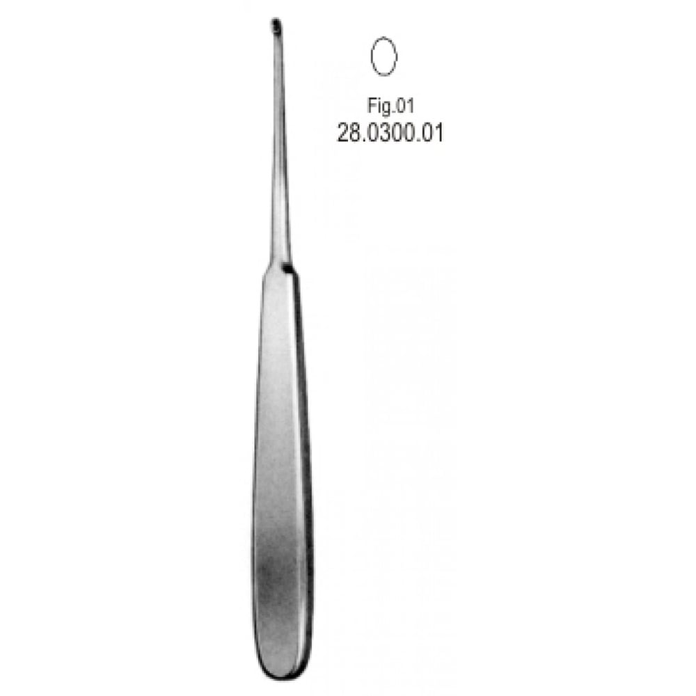28.0300.01 Williger Kemik Küreti oval 17.5cm Fig.1