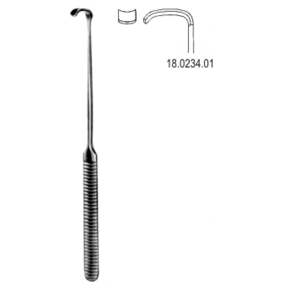 18.0234.01 Strandell Stille Ekartör 15x6mm, Künt 19cm