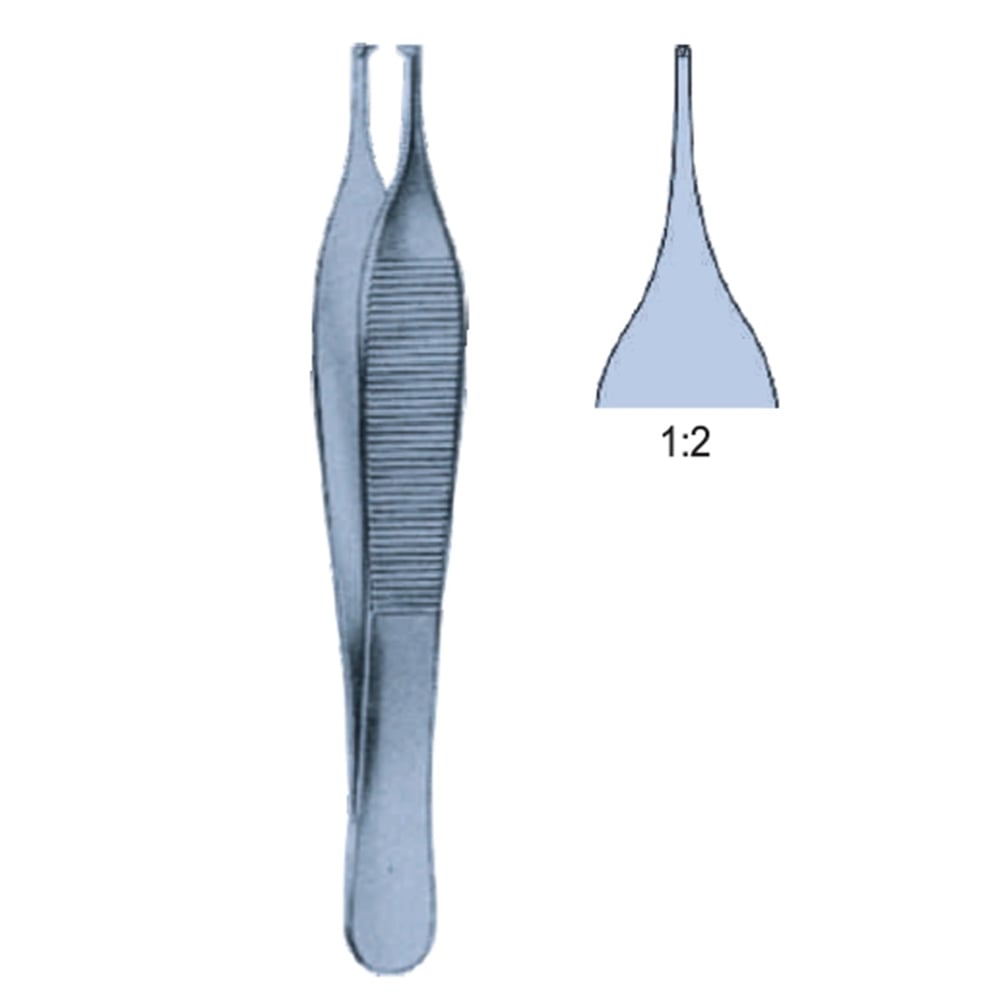12.9246.12 Adson Doku Forsepsi 1x2T 12cm (TiT)