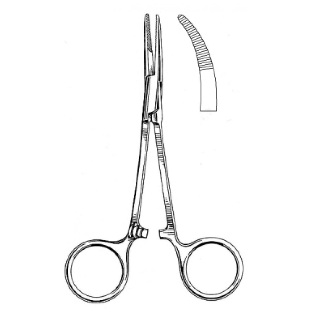 14.0211.14 Moynihans Arter Forseps Eğri 14.5cm