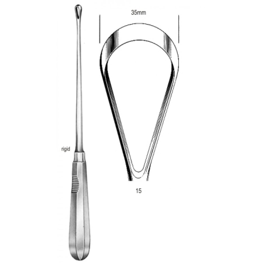 60.0850.35 Recamier Küret Sert Keskin 35mm 31cm Fig.15