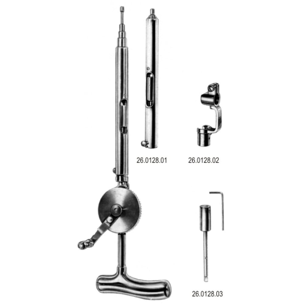 26.0128.00 Hand Drill with Guide