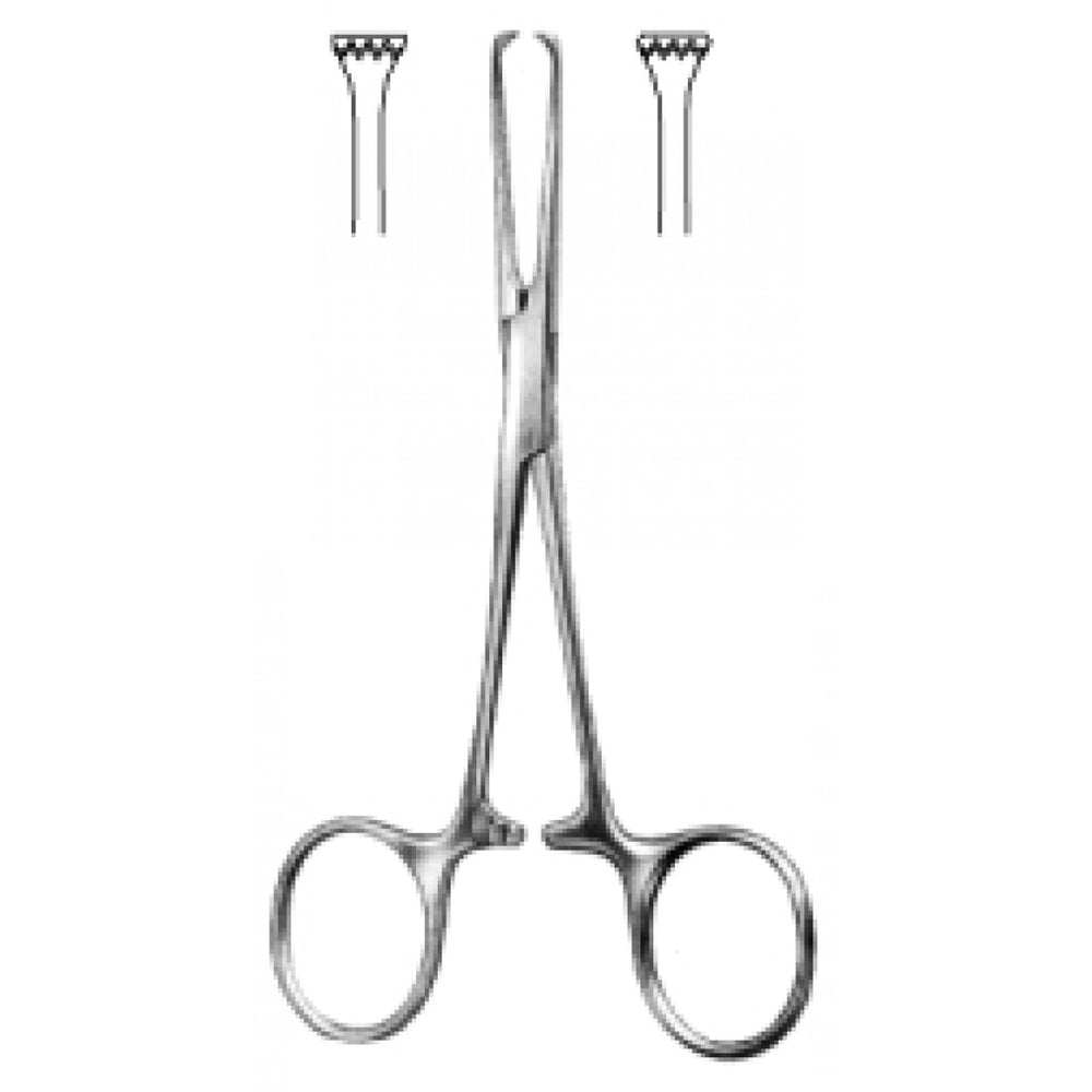52.0010.12 Allis Baby Doku Forsepsi 4x5 Dişli 12cm