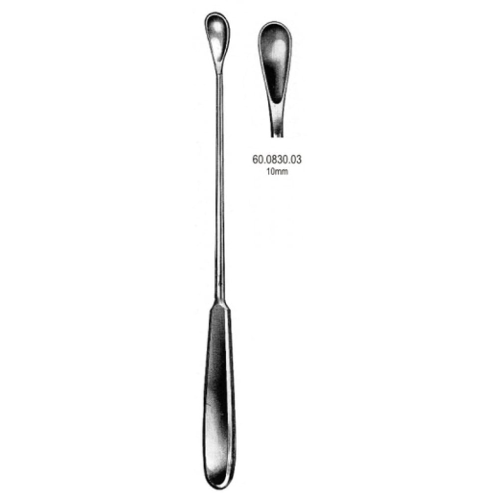 60.0830.03 Gourdet Rahim Kepçesi Künt 10mm, 28cm