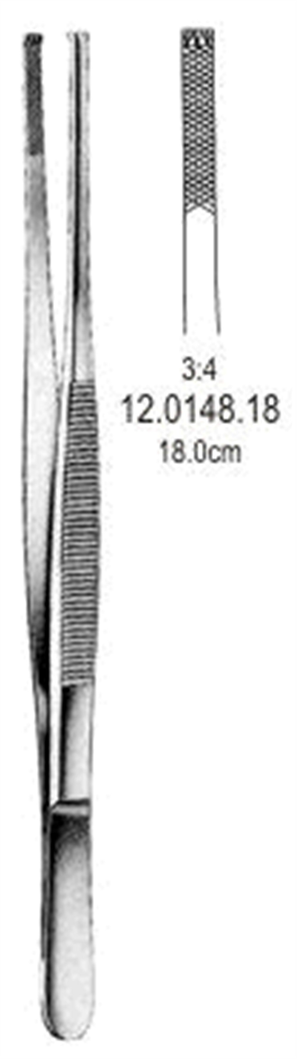 12.0148.18 Stille Barraya Doku Forsepsi 3x4T, 18cm