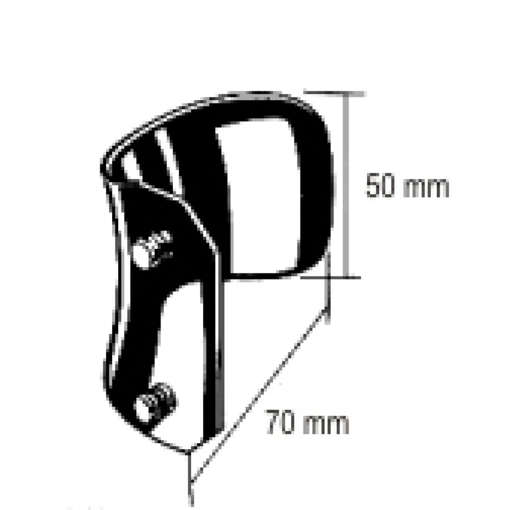 36.7491.70 Bıçak/Finochietto Sternum Ekartörü İçin 70x50mm Çift Alüminyum