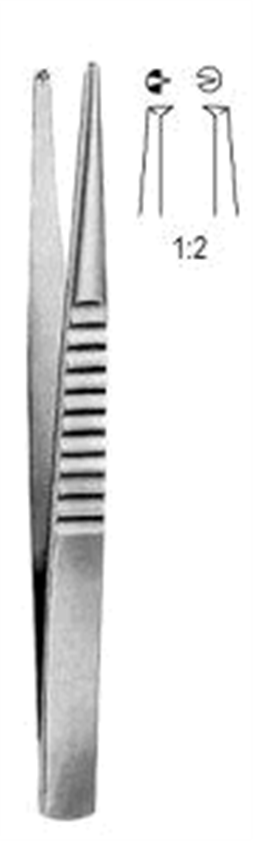 12.0140.20 Treves Doku Forsepsi (English pat.) 1x2T, 20cm