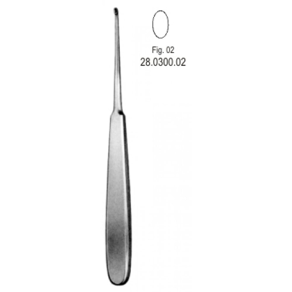 28.0300.02 Williger Kemik Küreti oval 17.5cm Fig.2