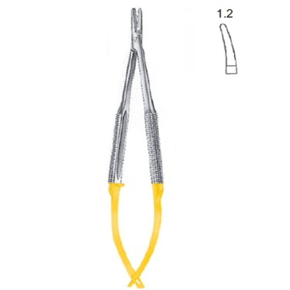 21.5971.23 Castroviejo Mikro Portegü Eğri 23cm TC 