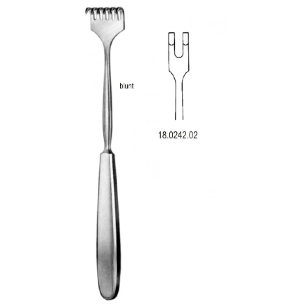 18.0242.02 Volkmann Ekartör 2 Dişli Künt 23cm