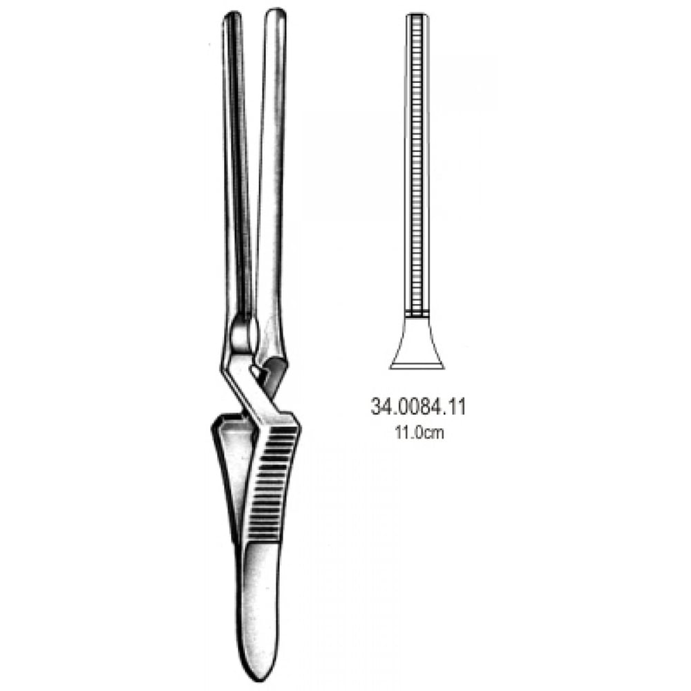 34.0084.11 Gregory Hafif Atravmatik Buldog Klemp Düz 11cm