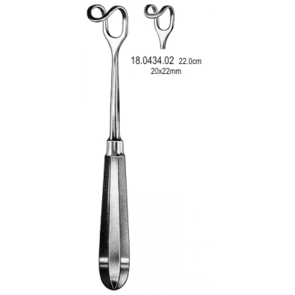 18.0434.02 Middeldorf Retractor H/handle 20x22mm, 22cm