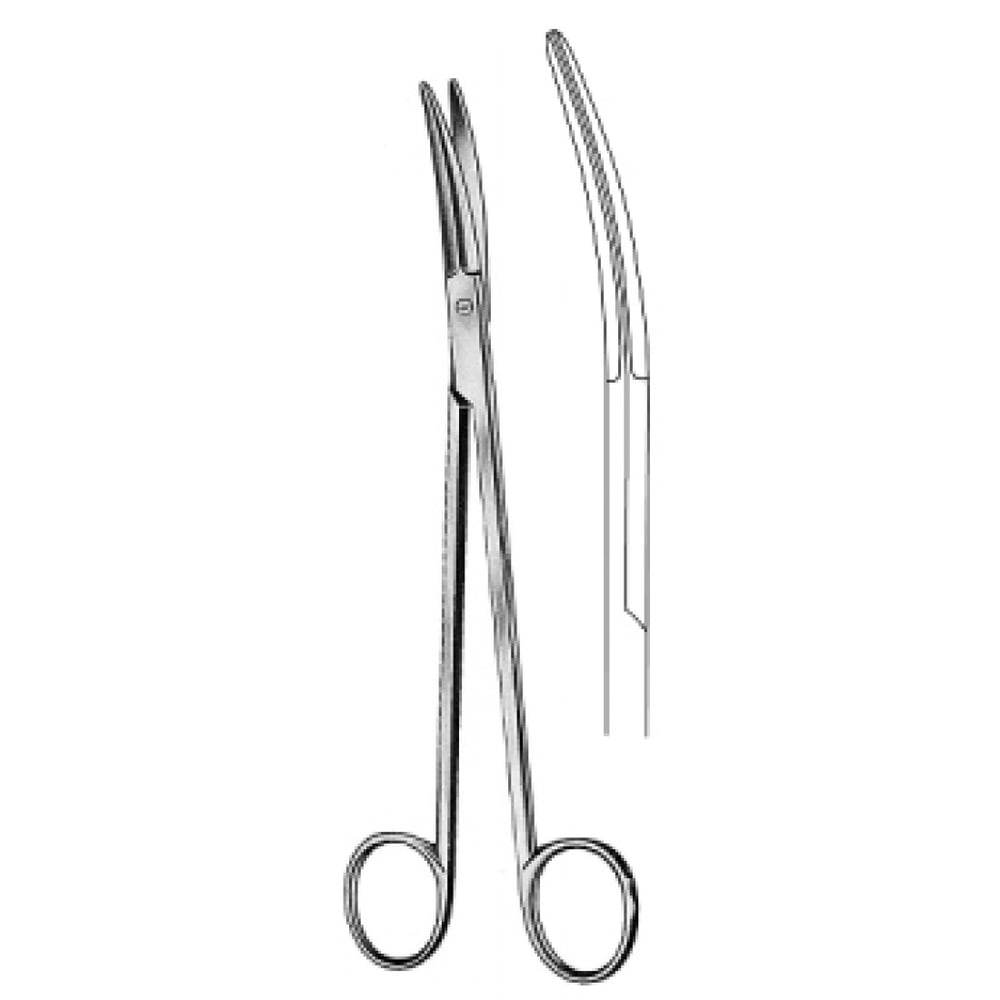 10.0420.18 BOETCHER Tonsil Makas Eğri 18cm