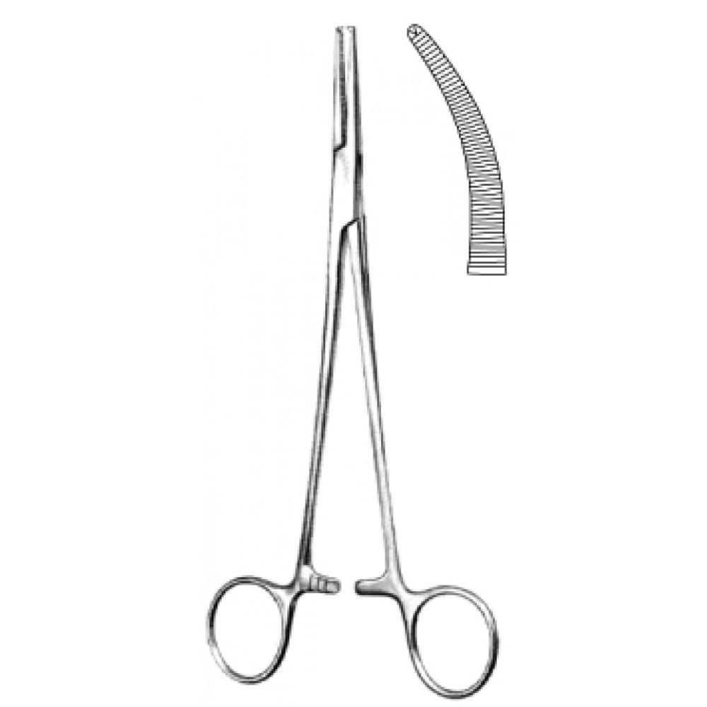 14.0273.18 Adson Hemostatik Forseps Eğri 1x2T 18cm