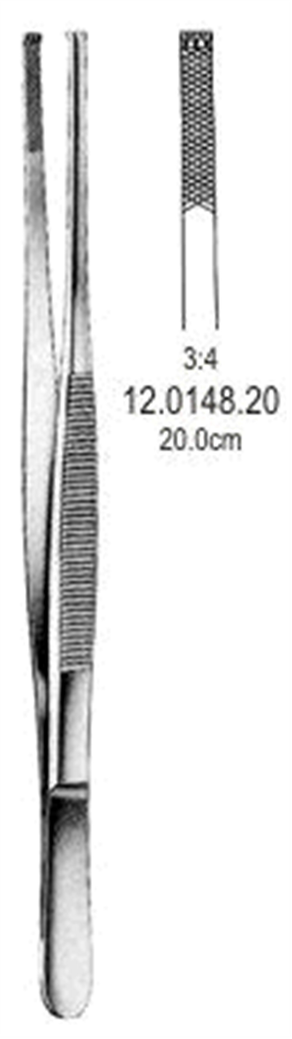 12.0148.20 Stille Barraya Doku Forsepsi 3x4T, 20cm