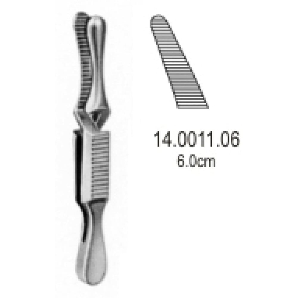 14.0011.06 Dieffenbach Bulldog Klemp Eğri 6.0cm