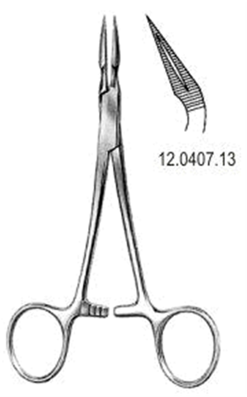12.0407.13 Stieglitz Splinter Forseps açılı 45ø, 14cm