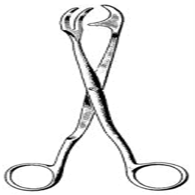 64.0040.20 Rogge Sterilizasyon  Forsepsi 20cm
