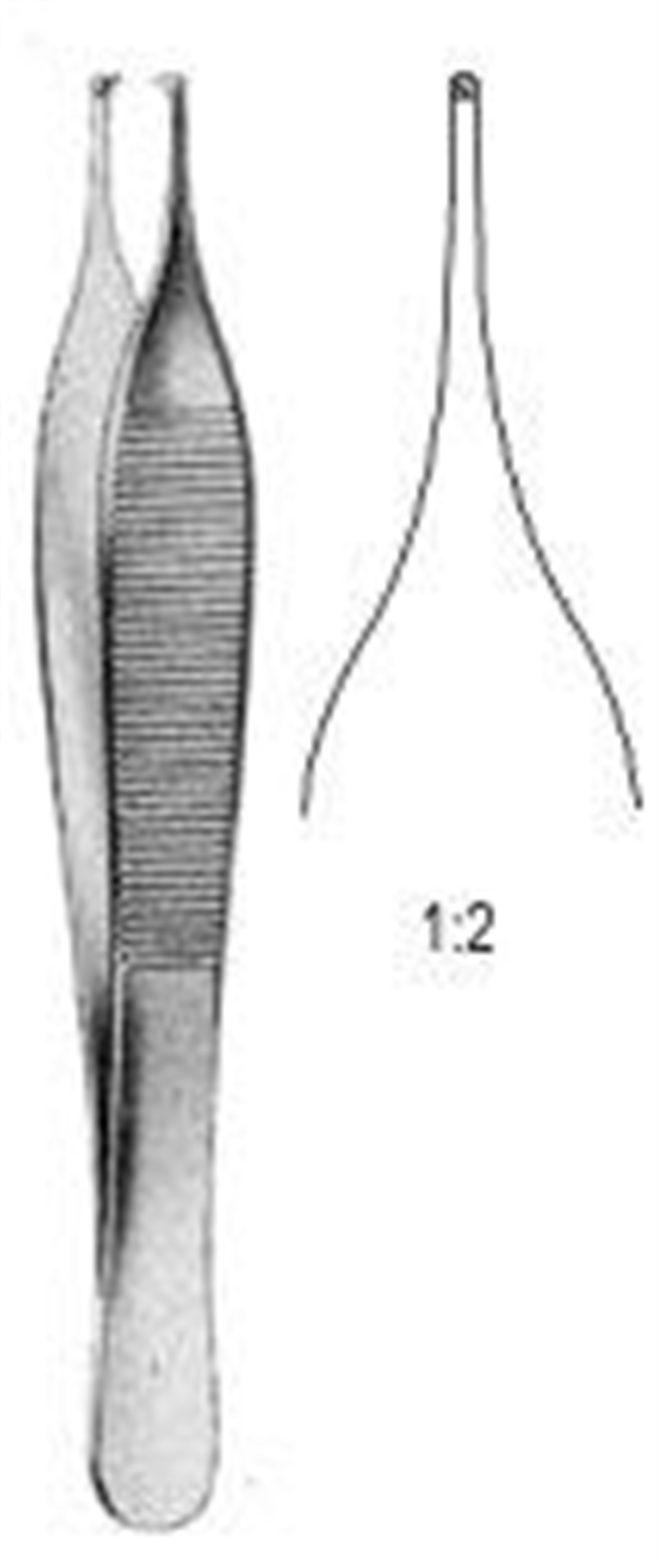 12.0246.12 Adson Doku Forsepsi 1x2T 12cm