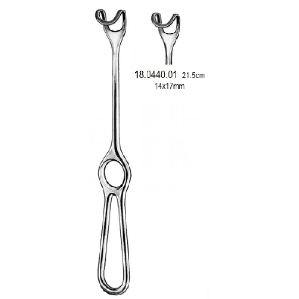 18.0440.01 Middeldorpf Retractor 14x17mm, 21.5cm