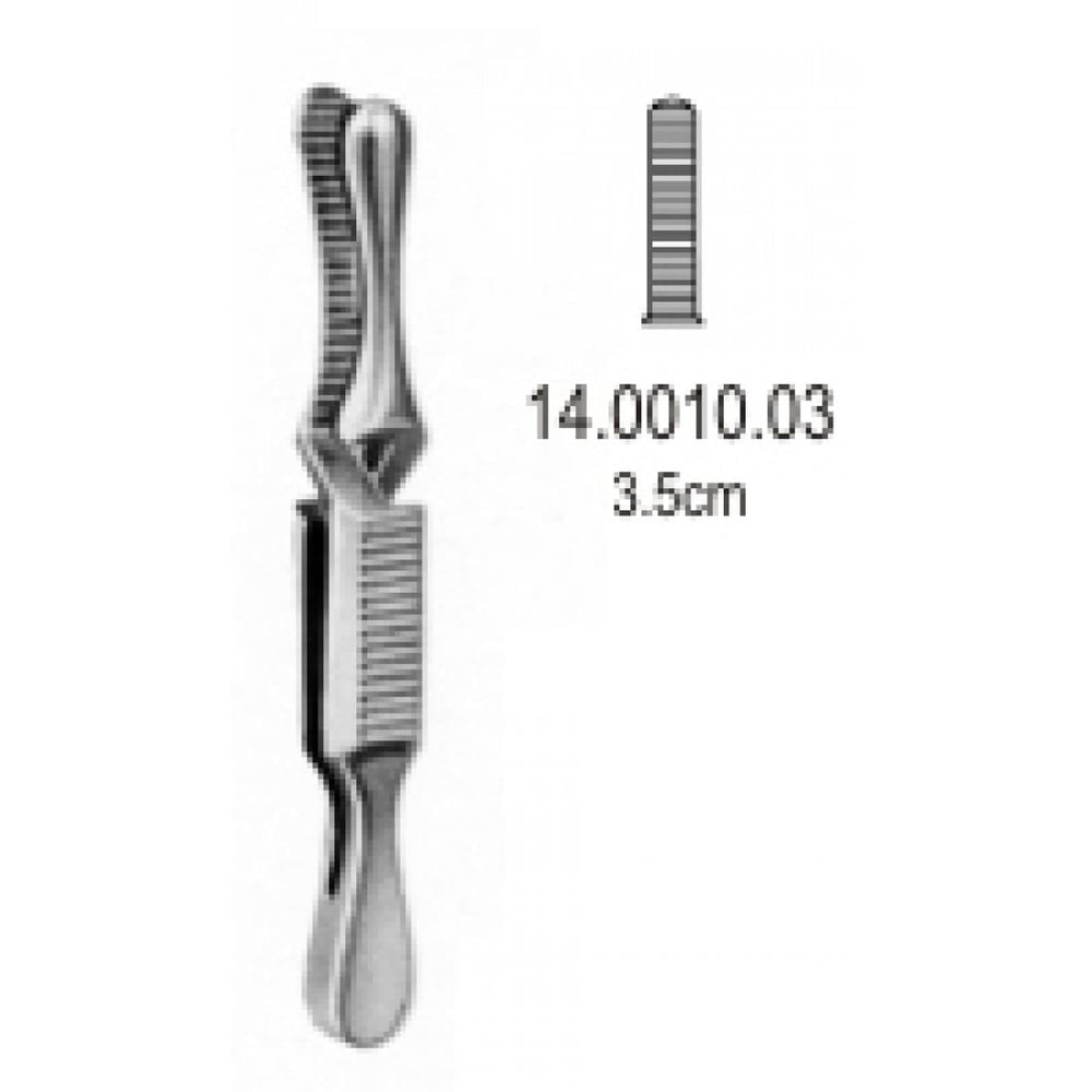 14.0010.03 Dieffenbach Bulldog Hemostatik Forseps Düz 4cm