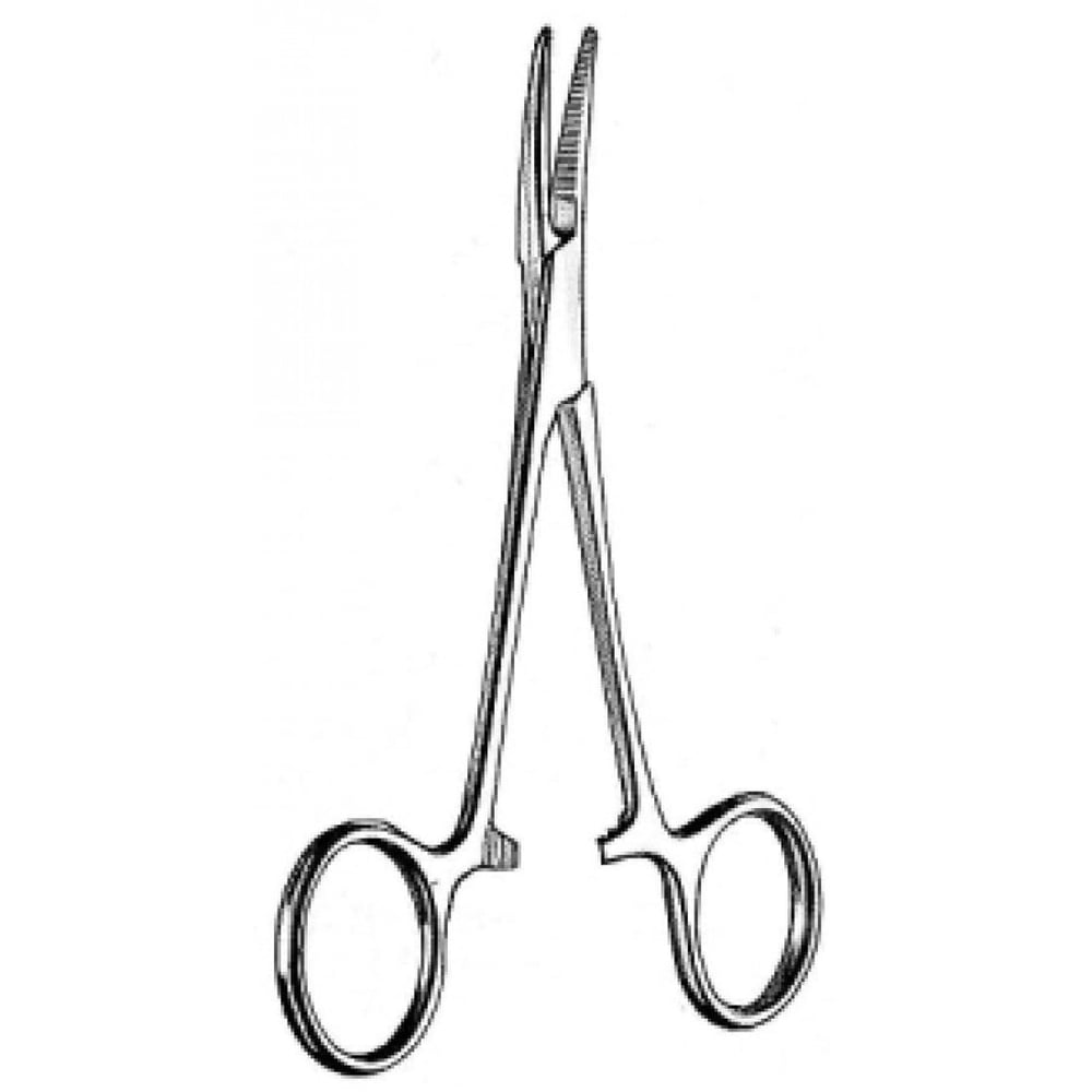 14.0201.18 Dunhill Arter Forseps Eğri 18cm