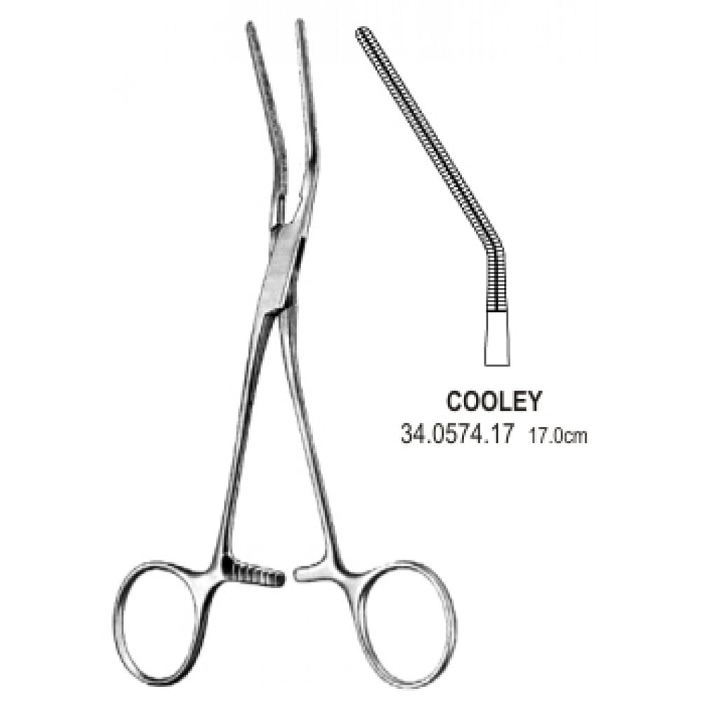 34.0574.17 Cooley Çok Amaçlı Aort Klemp 25ø, 17cm