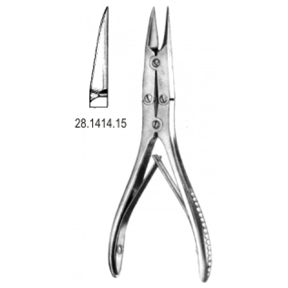 28.1414.15 Kemik Kesme Forsepsi Düz 15cm