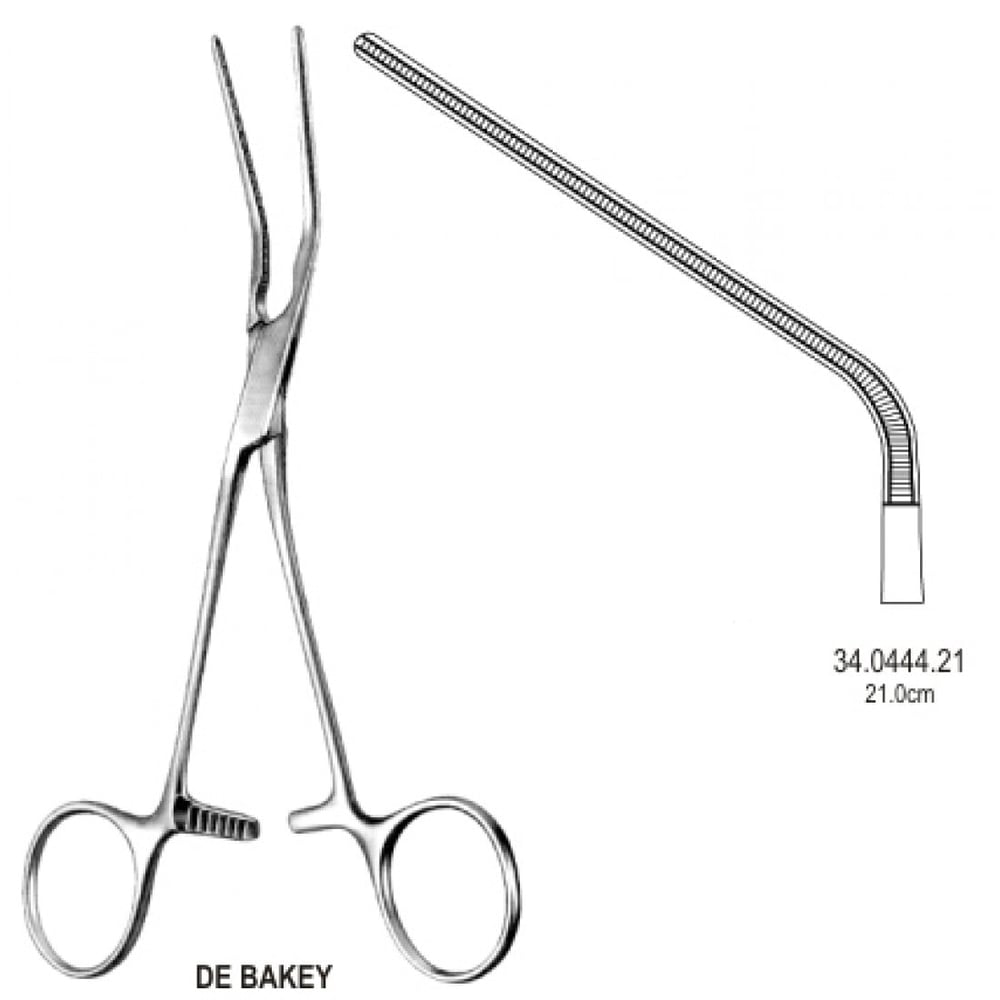 34.0444.21 DeBakey Çok Amaçlı Atravmatik Forseps 21cm