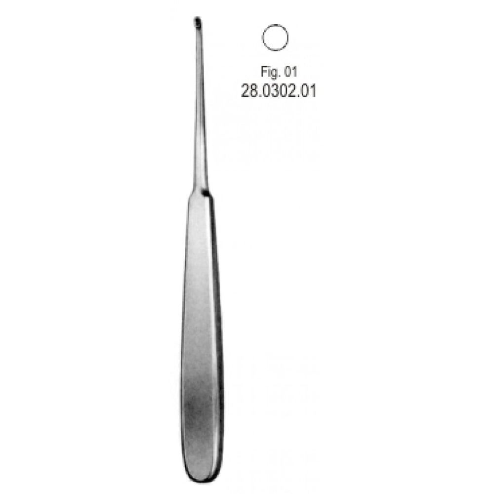 28.0302.01 Williger Kemik Küreti Yuvarlak 17.5cm Fig.1
