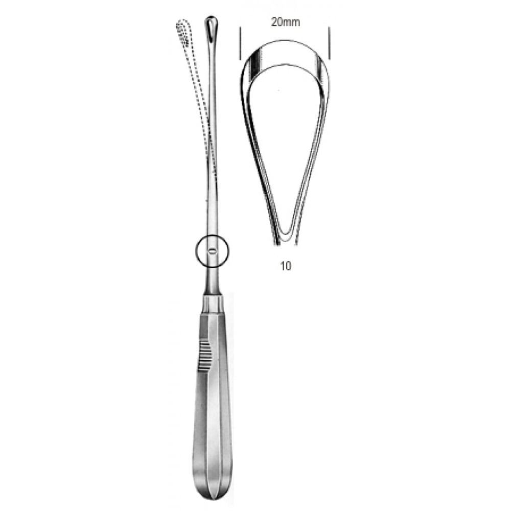 60.0856.20 Recamier Küret Esnek Künt 20mm, 31cm Fig.10