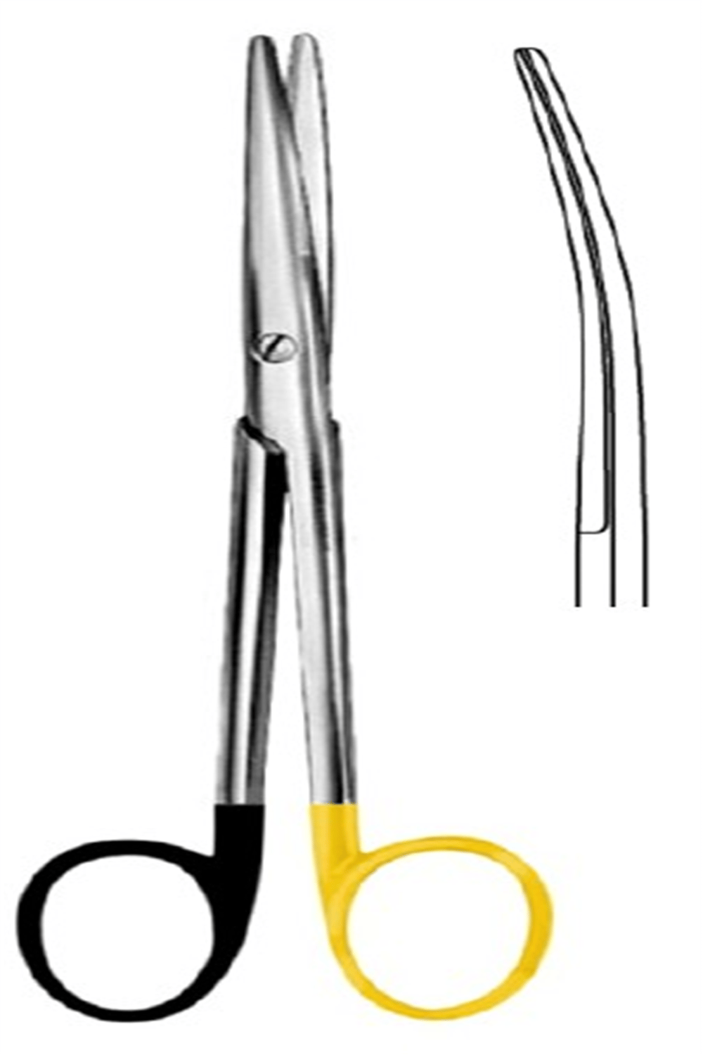 09.5309.16 Mayo Lexer Operasyon Makası Eğri 16cm S/CUT, TC