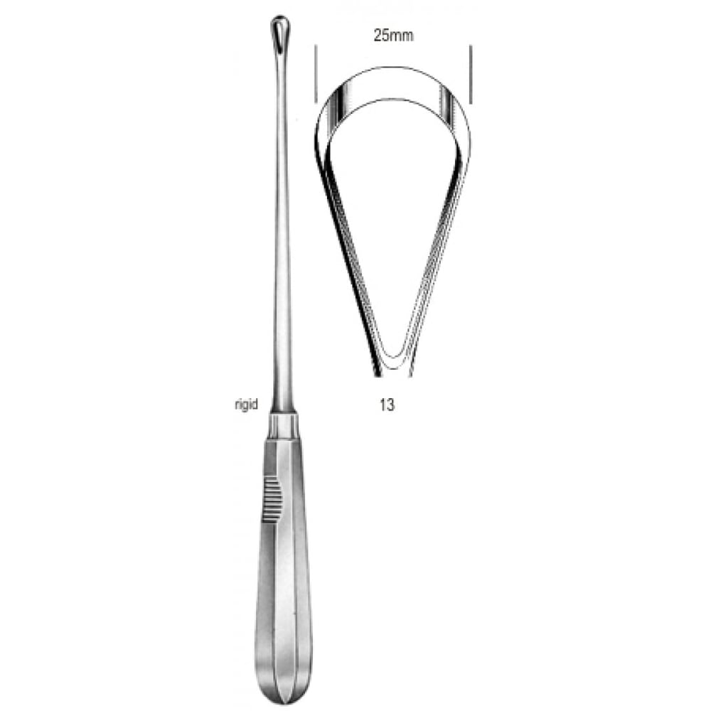 60.0850.25 Recamier Küret Sert Keskin 25mm 31cm Fig.13