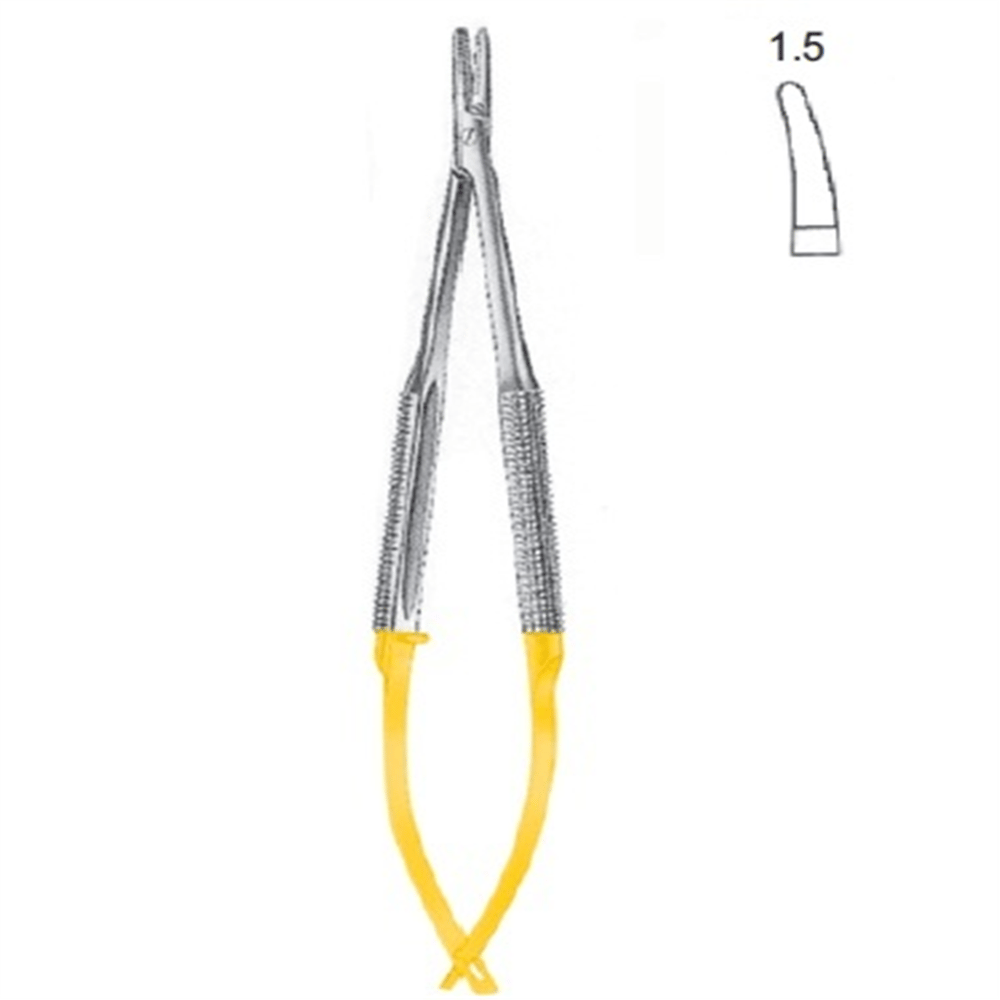 21.5973.21 Castroviejo Mikro Portegü Eğri 21cm TC 